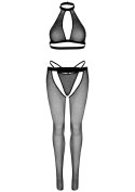 Fishnet top, g-string & tights Black Leg Avenue