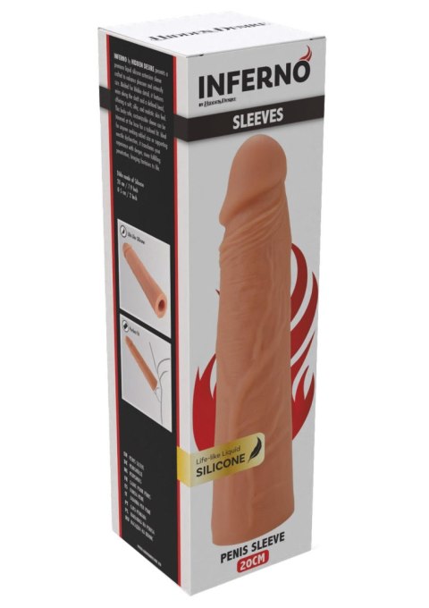 Penis Sleeve Liquid Silicone 20 cm Hidden Desire