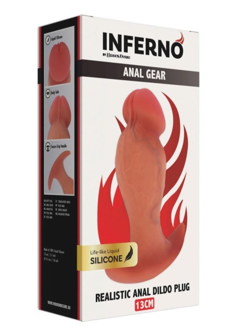 Realistic Buttplug Liquid Silicone 13 cm Hidden Desire