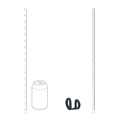 2 Loop Silicone Cockring - Black Levelz by Shots