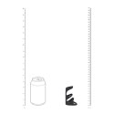 3 Loop Silicone Cockring - Black Levelz by Shots