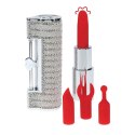Angel - Lipstick Vibrator with 4 Attachments - Clear Loveline
