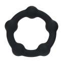 Beaded Silicone Cockring - L - 45mm - Black Levelz by Shots