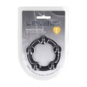 Beaded Silicone Cockring - L - 45mm - Black Levelz by Shots