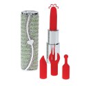 Candy - Lipstick Vibrator with 4 Attachments - Green Loveline