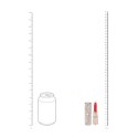 Candy - Lipstick Vibrator with 4 Attachments - Pink Loveline