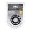 Classic Grooved Silicone Cock and Ball Ring - Black Levelz by Shots