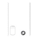 Classic Grooved Silicone Cock and Ball Ring - Black Levelz by Shots