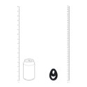 Double Ergo Silicone Cockring - Black Levelz by Shots