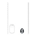 Double Liquid Silicone Cock and Ball Ring - Black Levelz by Shots