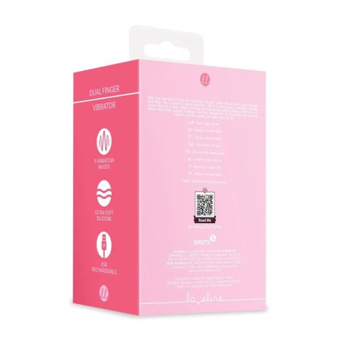 Finger Dual Vibrator - Pink Loveline