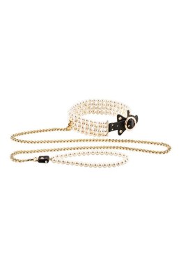 GUILTY PLEASURE LUMINIOUS PEARL LEASH AND COLLAR Guilty Pleasure BDSM