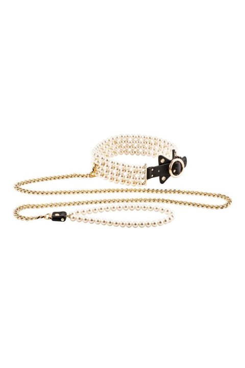 GUILTY PLEASURE LUMINIOUS PEARL LEASH AND COLLAR Guilty Pleasure BDSM