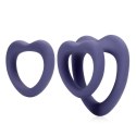 Heart Cockring Set - Violet Storm Loveline