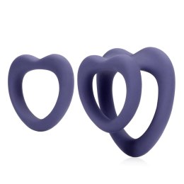 Heart Cockring Set - Violet Storm Loveline