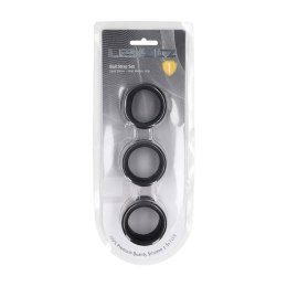 Liquid Silicone Ball Strap Set of 3 - S/M/L - Black Levelz by Shots