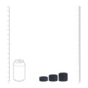 Liquid Silicone Ball Strap Set of 3 - S/M/L - Black Levelz by Shots