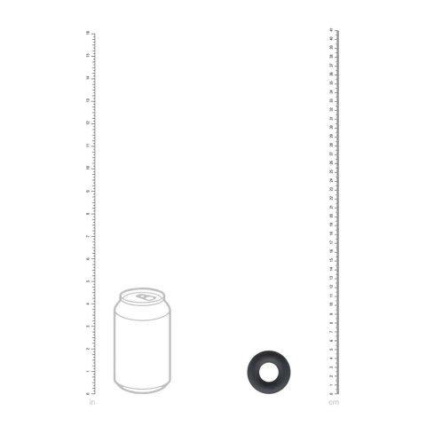 Liquid Silicone Cockring - S - Black Levelz by Shots
