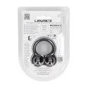 Liquid Silicone Double Weighted Ball Cockring - Black Levelz by Shots