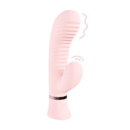 Mystique - Ribbed Rabbit Vibrator - Pink Loveline
