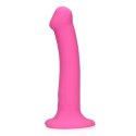 Non-Phallic Vibrating Dildo - Medium - Powerful Pink Loveline