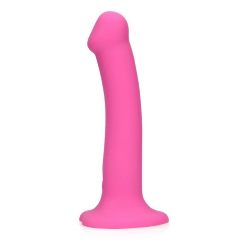 Non-Phallic Vibrating Dildo - Medium - Powerful Pink Loveline