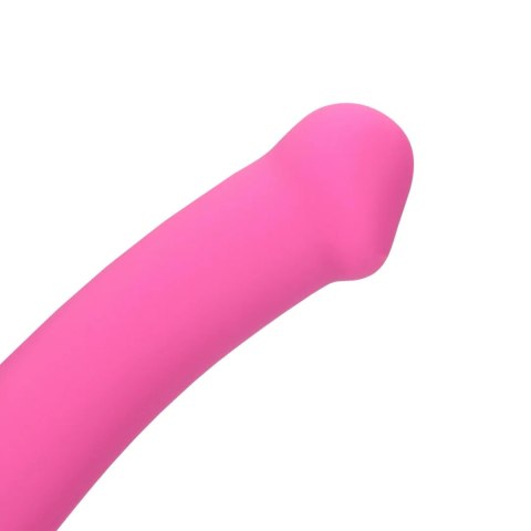 Non-Phallic Vibrating Dildo - Medium - Powerful Pink Loveline
