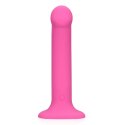 Non-Phallic Vibrating Dildo - Medium - Powerful Pink Loveline