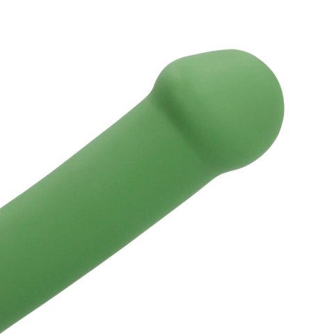 Non-Phallic Vibrating Dildo - Small - Forest Green Loveline