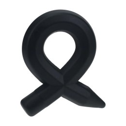Pencil Liquid Silicone Cockring - Black Levelz