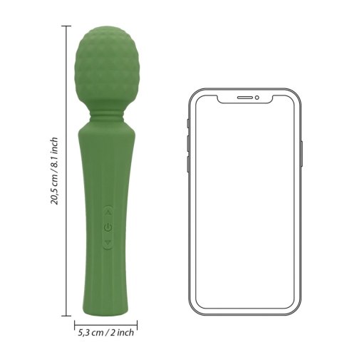 Powerful Wand Vibrator Massager with Still Handle - Green Mumba Loveline
