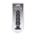Quad Rattle Liquid Silicone Anal Plug - XL - Black Levelz
