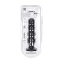Quad Rattle Liquid Silicone Anal Plug - XL - Black Levelz