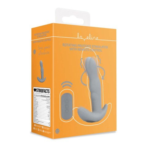 Rotating Prostate Stimulator with Remote Control - Gotham Grey Loveline