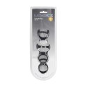 Silicone Cock and Ball Ring Set of 4 - Black Levelz by Shots