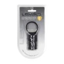 Silicone Cockring and Ribbed Sleeve - Black Levelz by Shots
