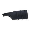 Silicone Cockring and Ribbed Sleeve - Black Levelz by Shots