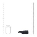 Silicone Cockring and Ribbed Sleeve - Black Levelz by Shots