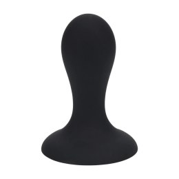 Single Rattle Liquid Silicone Anal Plug - S - Black Levelz