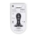 Single Rattle Liquid Silicone Anal Plug - S - Black Levelz