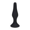 Slim Silicone Anal Plug - L - Black Levelz