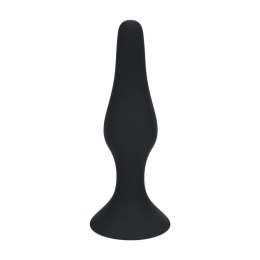 Slim Silicone Anal Plug - L - Black Levelz