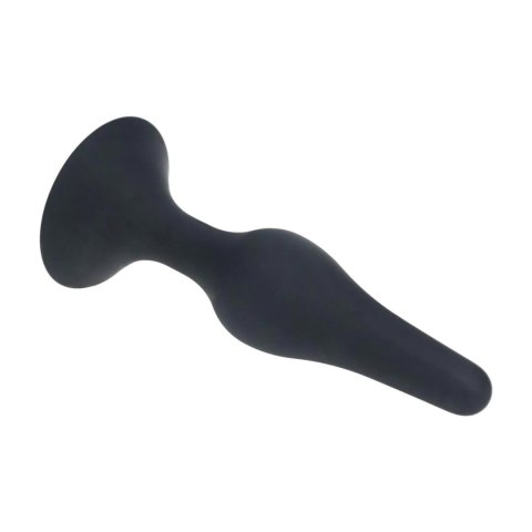 Slim Silicone Anal Plug - M - Black Levelz