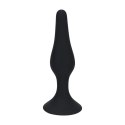 Slim Silicone Anal Plug - M - Black Levelz