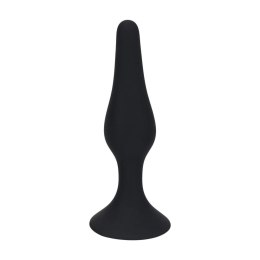 Slim Silicone Anal Plug - M - Black Levelz