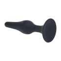 Slim Silicone Anal Plug - M - Black Levelz