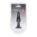 Slim Silicone Anal Plug - S - Black Levelz