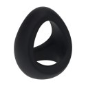 Soft Tri O Silicone Cockring - Black Levelz