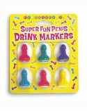 Super Fun Penis Silicone Drink Markers LITTLE GENIE PRODUCTIONS