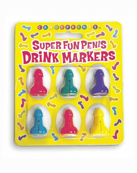 Super Fun Penis Silicone Drink Markers LITTLE GENIE PRODUCTIONS